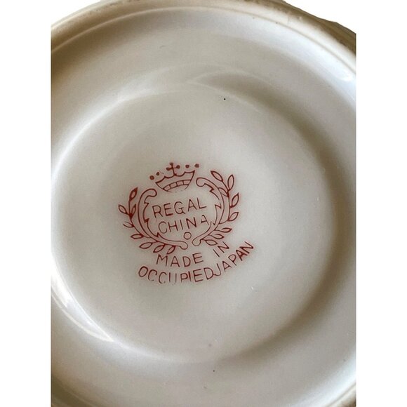 Teacup and Saucer Demitasse Vintage Regal China Occupied Japan 1947 - 1952 - Picture 4 of 14